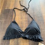 ALBION FIT NWT Black Triangle Bikini Top Size Large Photo 1
