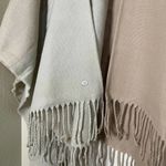SOIA & KYO NWT  Scarfigan Fringe Fall Cardigan Wrap Pink Cream One Size Photo 2