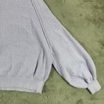 Free People  XS Pullover Knit Sweater Long Sleeve Lavender‎ Textured Cozy Relaxed Photo 9