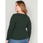 Old Navy  Long-Sleeve Cinched-Front Rib-Knit T-Shirt‎ Medium NWT Photo 3