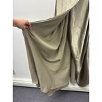 Birdy Grey  Cindy Satin Wrap Maxi Dress Moss Green Size L Photo 5