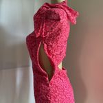 H&M Women's Pink Floral Lace Cutout Short Dress - Long Sleeve Coquette Size 6 Photo 10