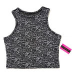 Madden Girl Material Girl Active Noir Spacedye Print Athletic Crop Racerback Tank To… Photo 0