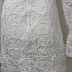 12th Tribe White Lace Long Sleeve Dress Size medium Photo 10