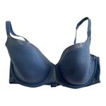 Victoria's Secret Victoria's‎ Secret Blue Shimmer Underwire Lined Demi Bra Women's Size 38DD Photo 6
