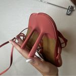 ZARA coral red mesh strappy pointed heels NEW 41/10 Photo 7