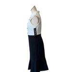 Karl Lagerfeld Karl Lagerfield  Scuba Crepe Colorblock Sheath Dress with Bows and Flounce Hem Photo 2