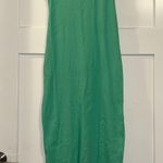 Loft  Perfect Ribbed Midi Tank Dress in Tropical Mint Small NWT Photo 1