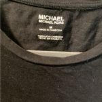 Michael Kors  Black Tee with Silver Studded Logo Photo 1