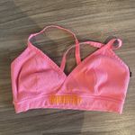 ESSENTIAL HEAVY RIB LOGO BRALETTE Pink Size 1X Photo 6