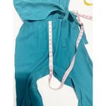 1. State  Women's Twill Sleeveless V-Neck Wrap Front Jumpsuit Emerald Green Size 0 Photo 9