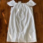 J.Crew NEW  White Eyelet Off the Shoulder Dress Small S J0976 Chic Preppy NWT Photo 3