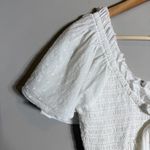 Cleobella  Ashlyn Organic Cotton Dobby Midi Dress Women's Small White Flowy NWOT Photo 11