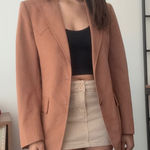 Western Blazer Ranchwear Style‎ Notch Lapel Cowboy Jacket Brown Size L Photo 0