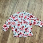 Sam Edelman Scarlette Button Front Crop Peplum Embroidered Top Size Large Photo 8
