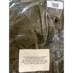 Lulus  Wild at Heart Olive Green Vegan Suede Moto Jacket L NWT Photo 7