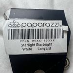 Paparazzi starlight starbright white lanyard earrings Photo 3