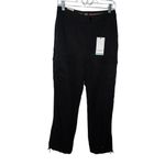 Scotch & Soda ‎ LARA HIGH RISE STRAIGHT LEG CARGO PANT IN BLACK SIZE MEDIUM NWT Photo 2