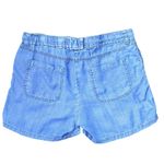Kate & Sam Denim Chambray Shorts Casual Summer Drawstring Waist Blue Size M Size M Photo 4