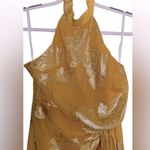 House of Harlow 1960 + REVOLVE Monika Halter Midi Dress in Mustard Gold Size XS Yellow Photo 6