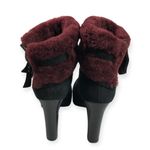 UGG  Pure Scarlet Suede Leather Shearling Cuffs Foldover Women’s Ankle Boots Photo 2
