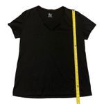 Felina  Black V Neck Cotton Short Sleeve Shirt XX-Large Photo 2