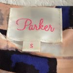 Parker Blouson Catalina Dress Stretch Drape Faux Wrap Watercolor Dolman Sleeve S Photo 10