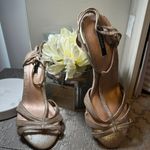 Forever 21 Sleepers gold heels 4.0 brand  new ,size 6 Photo 0