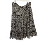 Jones New York Silk Geometric Midi Skirt Size 16W Boho Indie Lagenlook Abstract Artsy Fairy Photo 1