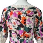 Democracy  3/4 Sleeve V-Notch Neck Scallop Edge Boho Top, Sz Petite M Photo 9