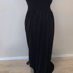 My Michelle  black maxi sleeveless beige lace straps evening dress Photo 2