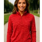 st. john's bay  Pullover Half-Zip Vibrant Red Athletic Athleisure Hiking Sporty S Photo 1