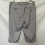 Peace of Cloth Bermuda Womens Short Sz 6 Preppy Career Stretch Cuff Trouser Gray Photo 5