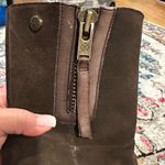 Bussola CHOCOLATE COFFEE BROWN SUEDE LUG SOLE PLATFORM ZIPPERED BOOTS 38 Photo 5