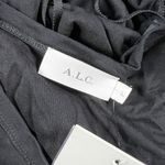 A.L.C. NEW Jersey Knit Stretch Twist Cut Out Peek A Boo Bodycon Dress Black L Photo 1