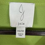 Joie  Reverse Seam Jersey Knit Crop Lady Jacket Lime Green XS Photo 9