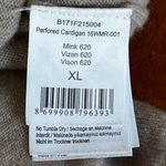 S&C 100% Cashmere Open Knit Mixed Media Unique Cream Cardigan Sweater M Bohemian Size M Photo 11