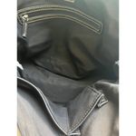 American Living  Black Faux Croc Leather Purse Shoulder Bag Silver Tone NWOT Photo 5