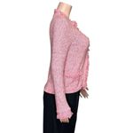 J. McLaughlin  Simone Knit Cardigan, Pink/White, XS Photo 9