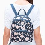 Kate Spade NWT NY KARISSA NYLON GARDEN VINE MEDIUM BACKPACK Floral Butterfly Photo 0