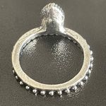 Teal crystal woman ring size 4 Photo 2