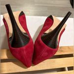 Cole Haan  Nike Air Women’s Shoes Sexy Ruby Red Suede High 4” Heels Sz 9.5 B Mint Photo 7