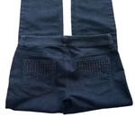 Chico's Chico’s Dark Wash Rhinestone Back Pockets Straight Leg Denim Jeans Size 6 Short Photo 8
