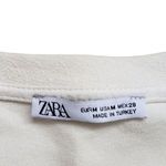 ZARA Sweater Womens Medium Colorblock Ribbed Sleeves Sweatshirt Pullover Photo 4