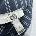 Joie  Yenee Navy Blue and White Stripe Asymmetrical Ruffle Skirt size 4 Photo 2