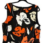 Kasper‎ Tropical Print Sleveless Crepe Sheath Dress NWT Size 16 Wedding Floral Red Photo 2