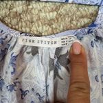 Pink Stitch  Womens Maxi Dress Size 6 Blue Multi Print Spaghetti Straps.  A15 Photo 10