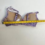 Elle NWT  Bikini Set Purple Floral Swimwear Size B80/L Photo 12