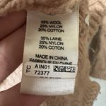 Rebecca Taylor La Vie Size Small Pink Mock Neck Open Knit Sweater Wool Blend Photo 5