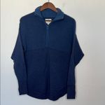 Aerie OFFLINE by  Home Stretch Ribbed Half Zip Sweater Blue Size Small Photo 1